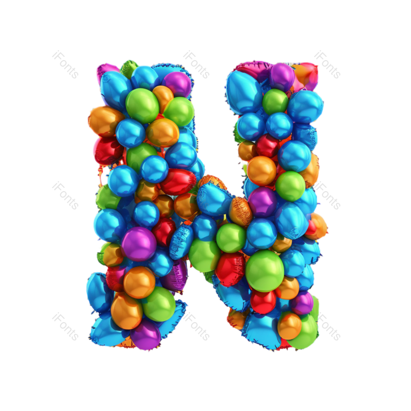 狂欢节图片,字母元素,教育PNG,生日免抠素材